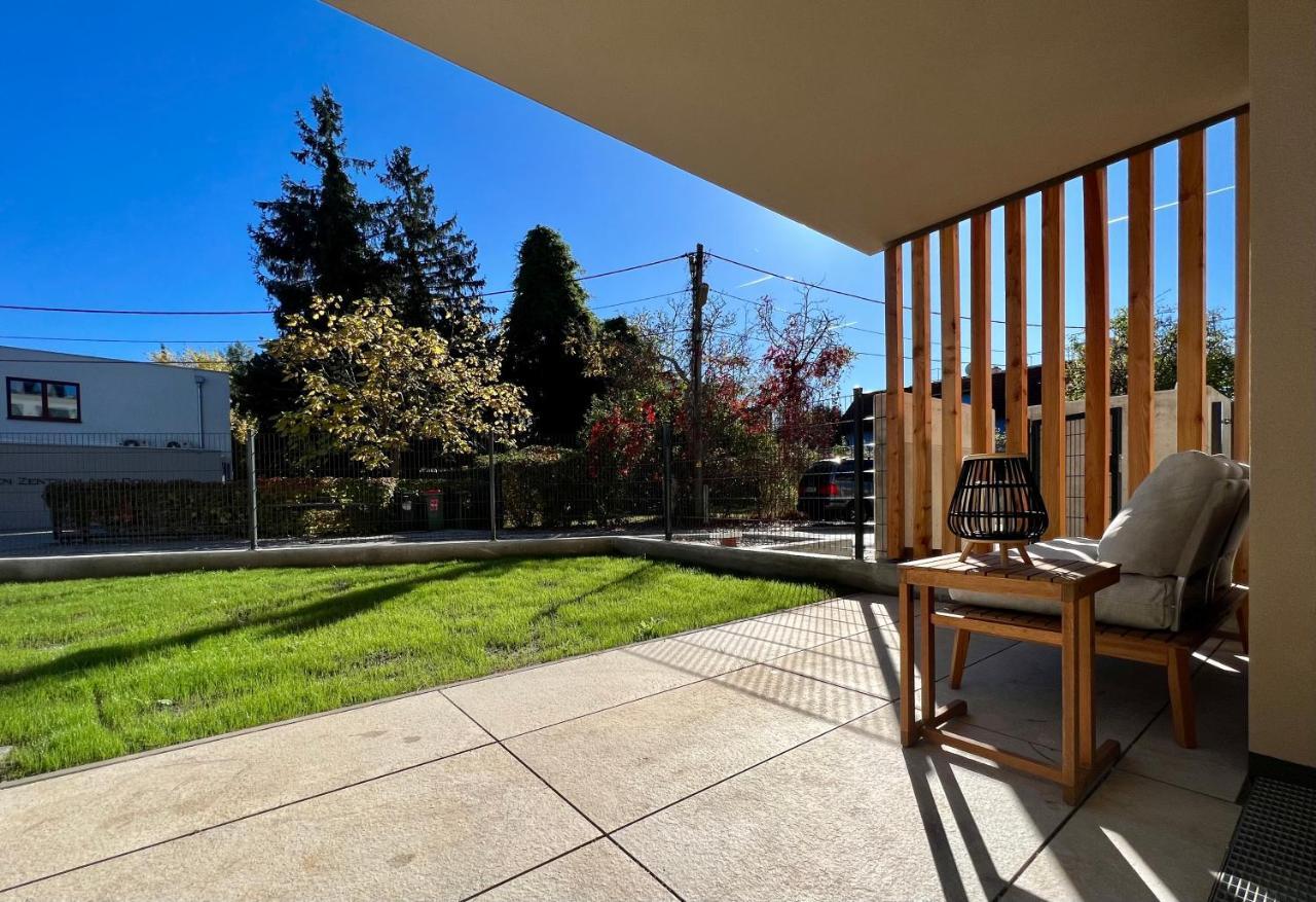 Modern Studio Gardenia_Gartenwohnung Alte Donau Wenen Buitenkant foto