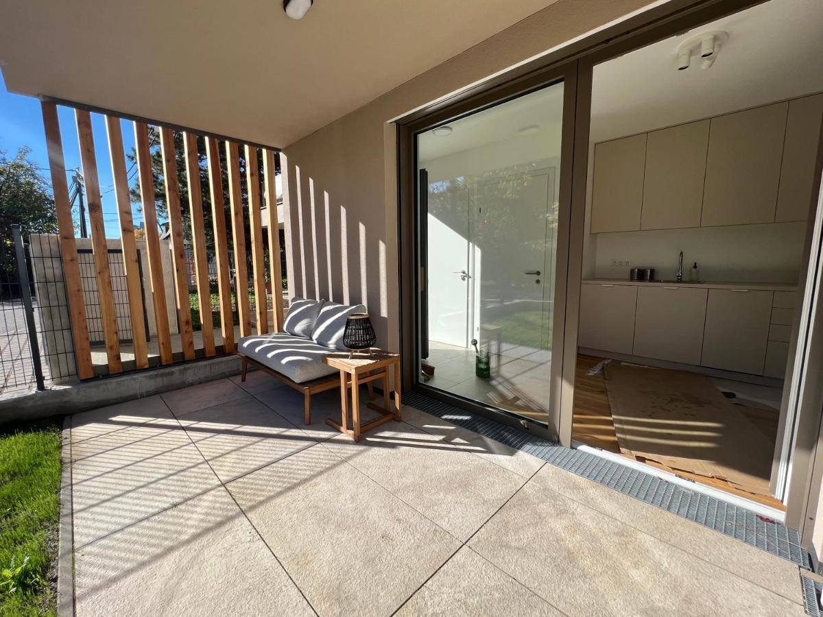 Modern Studio Gardenia_Gartenwohnung Alte Donau Wenen Buitenkant foto